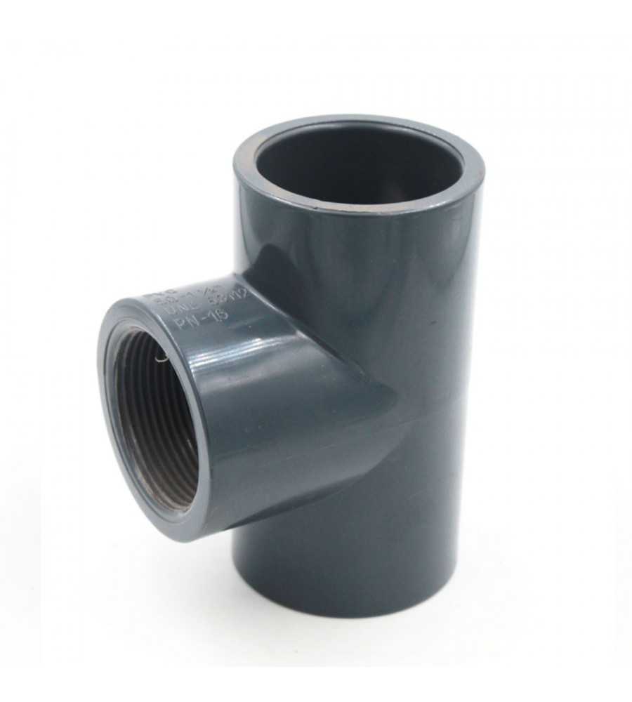 Té égal 90° en PVC-U pression F-F-F ?32mm à coller