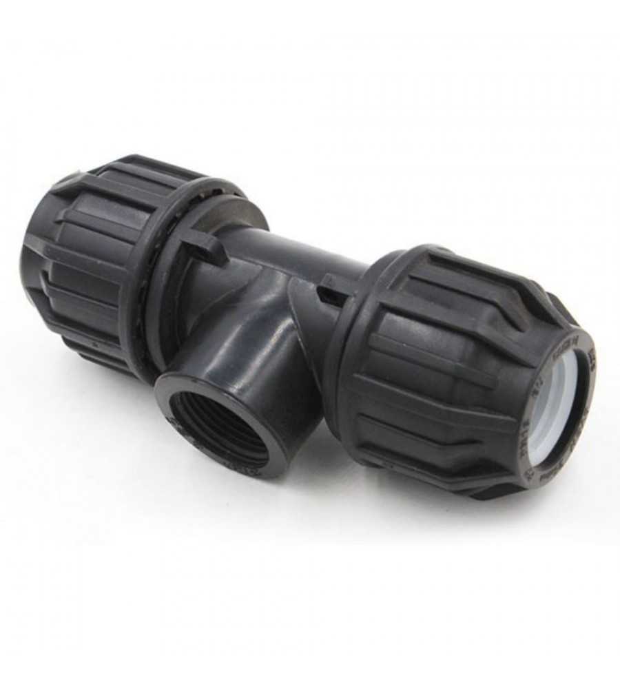 Té compression taraudé 32x3-4