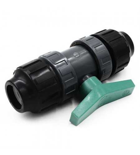 Vanne à sphère PVC D20 avec raccordement à compression PN10