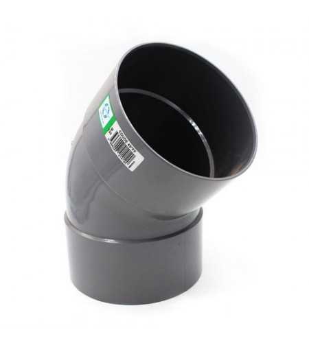 Coude PVC femelle 87° 125 mm