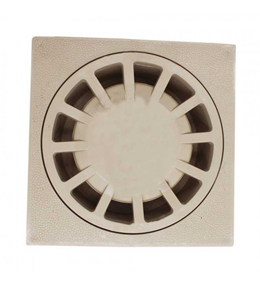 Siphon de sol-cour beige 200x200mm