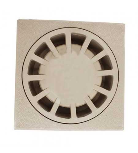 Siphon de sol-cour beige 200x200mm