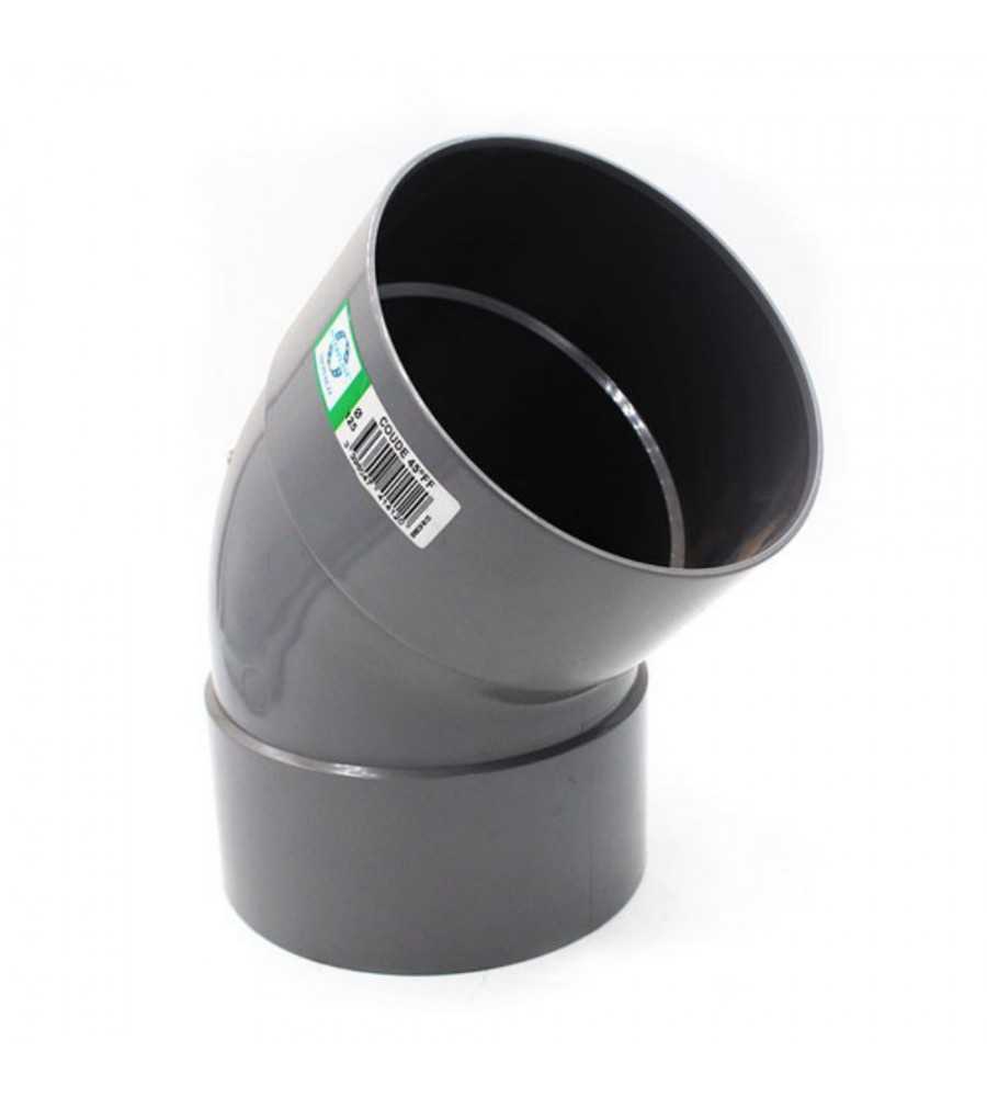 Coude pvc 45° femelle-femelle 125