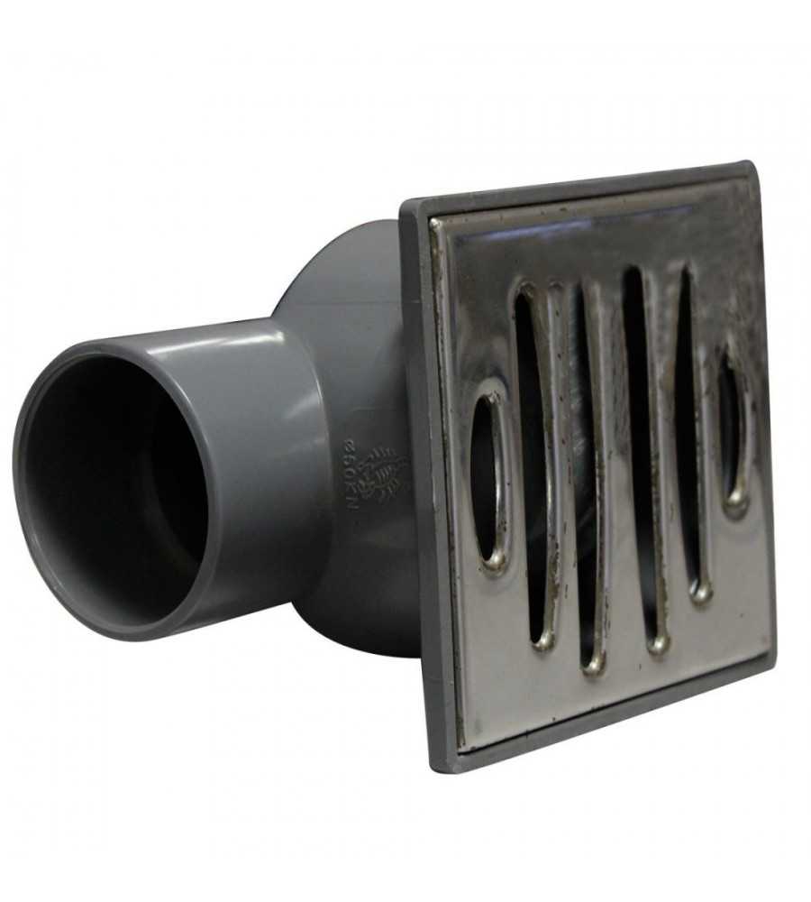 Siphon de sol 100x100 mm horizontal
