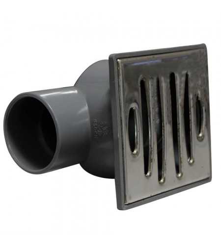 Siphon de sol 100x100 mm horizontal