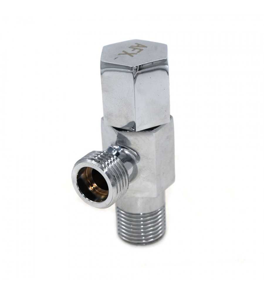 Robinet equerre 15x15 chrome 1-4 tour