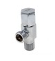 Robinet equerre 15x15 chrome 1-4 tour
