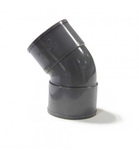 Coude pvc 45° femelle-femelle 50