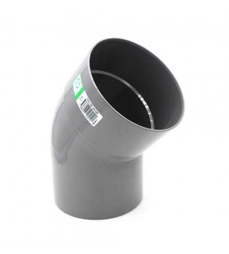 Coude PVC 87° mâle femelle D125
