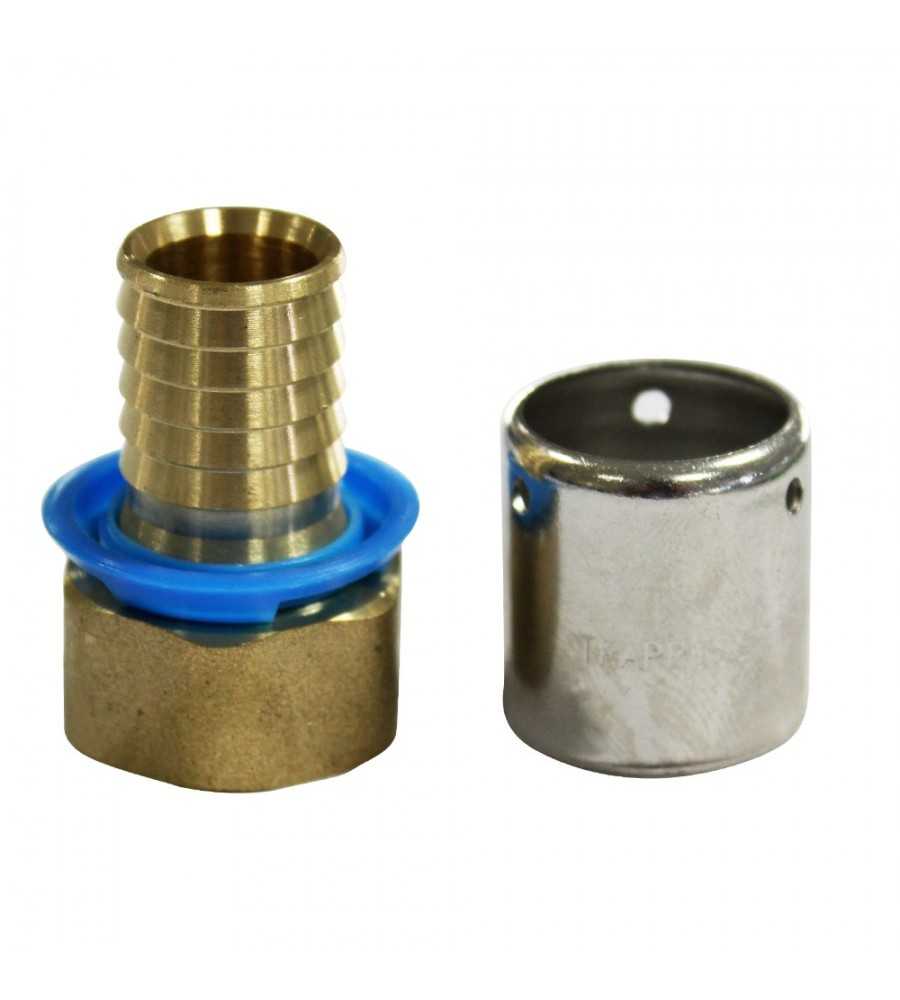 Raccord droit fixe femelle 20x1-2