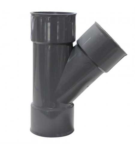 Culotte en PVC femelle-femelle 45° 50mm