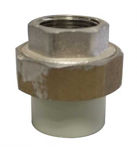 Raccord union pour gris D.25mmx3-4F
