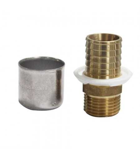 Raccorddroit mâle 7243G 1-2 25x2.3
