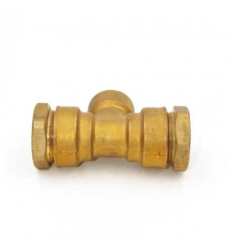 Té compression laiton 25mm