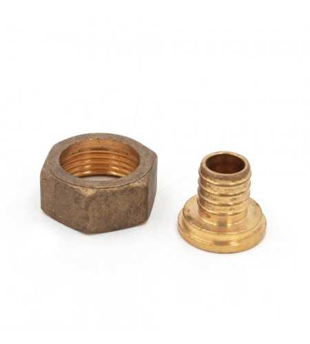 Raccord droit avec écrou tournant femelle 12mm 1-2
