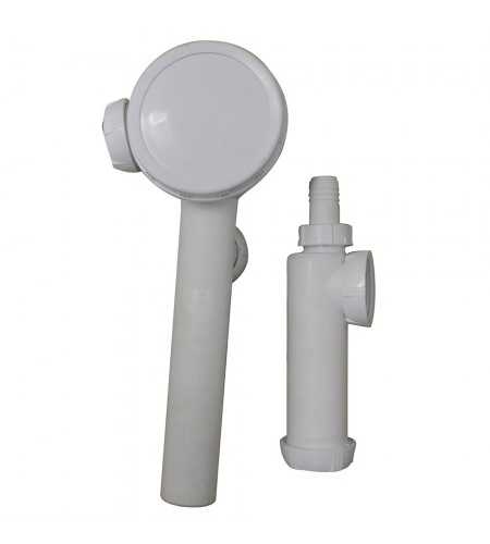 Siphon espace evier 2 bacs extra lat TM200040