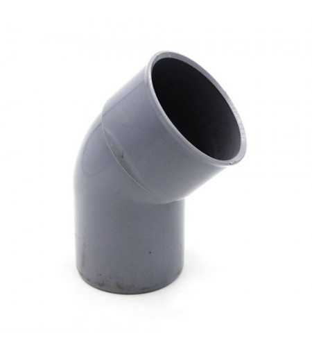 Coude en PVC 45° mâle femelle Ø40mm