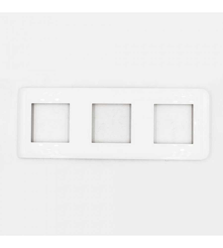 Plaque programme mosaic 3x2 modules blanc