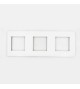 Plaque programme mosaic 3x2 modules blanc
