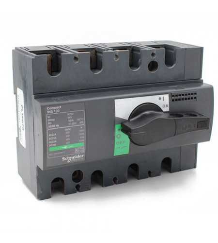 Interrupteur Sectionneur Interpact INS100 4P 100A