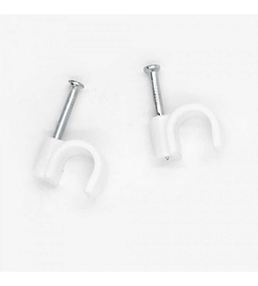 Attaches pontets n°7 BLANC RAL (boîte de 100pces)