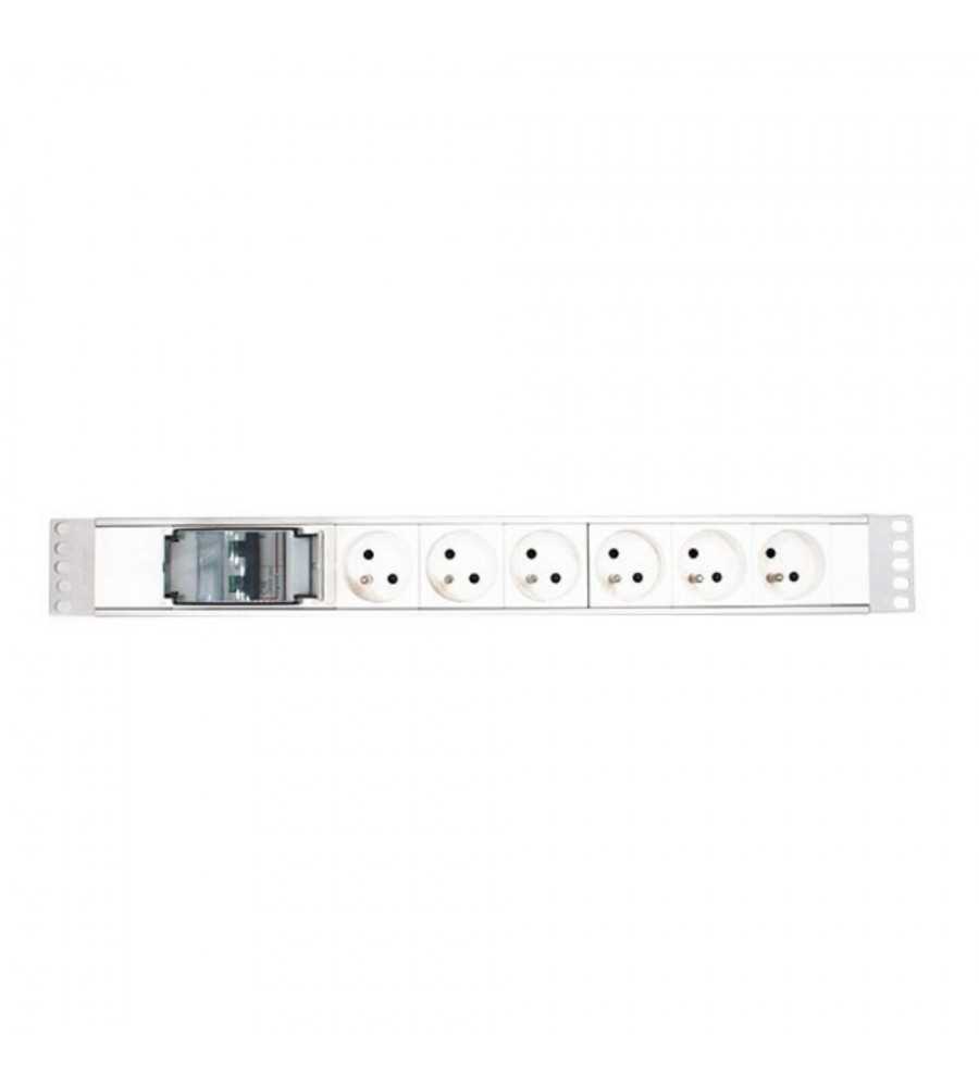 Bloc dalimentation PDU 19 avec disjoncteur LCS³ 6 prises 2P+T cordon 3m