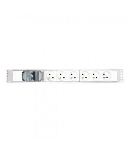 Bloc dalimentation PDU 19 avec disjoncteur LCS³ 6 prises 2P+T cordon 3m