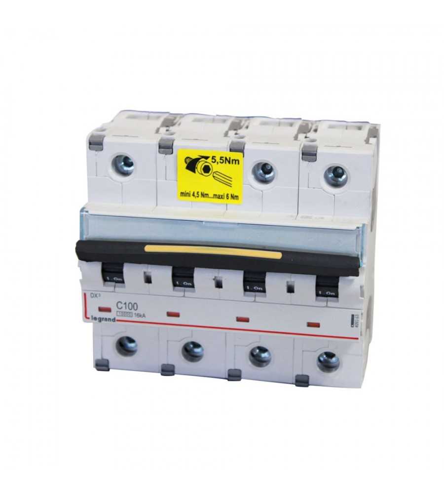 Disjoncteur DX 100A-4P