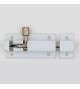 Verrou alu blanc 80mm