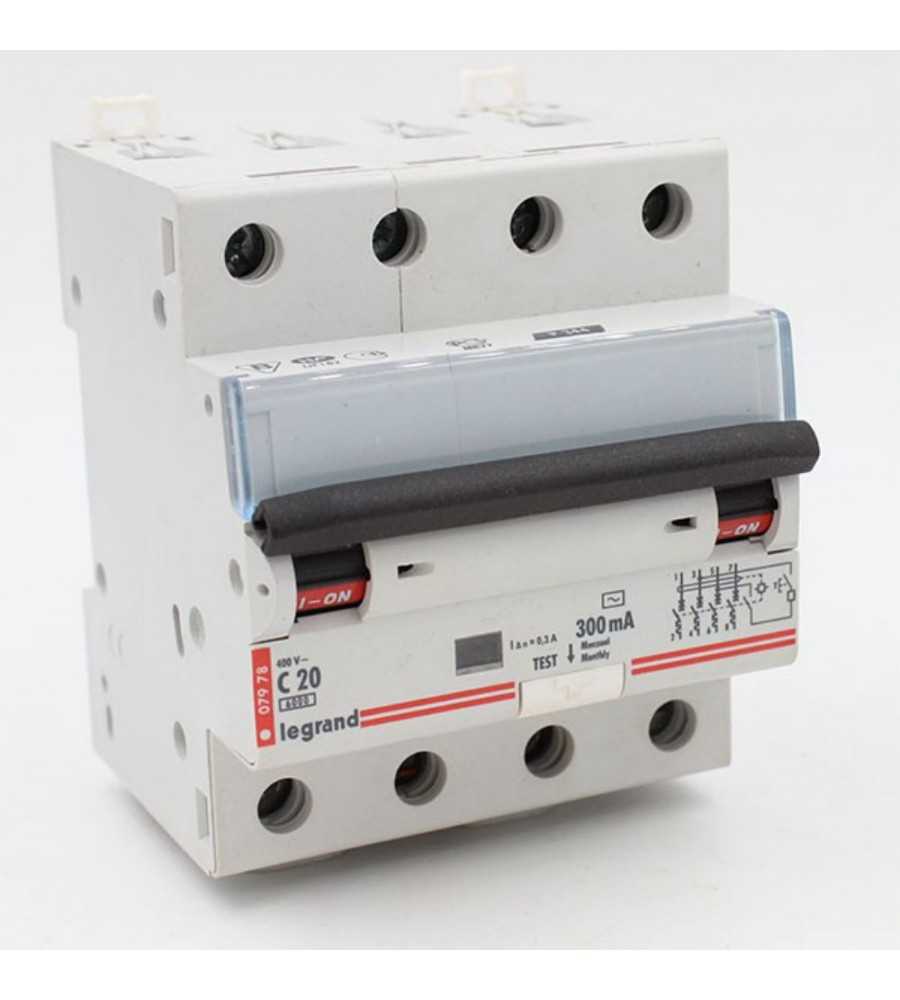 Disjoncteurdifférentiel 20A-300mA-4P
