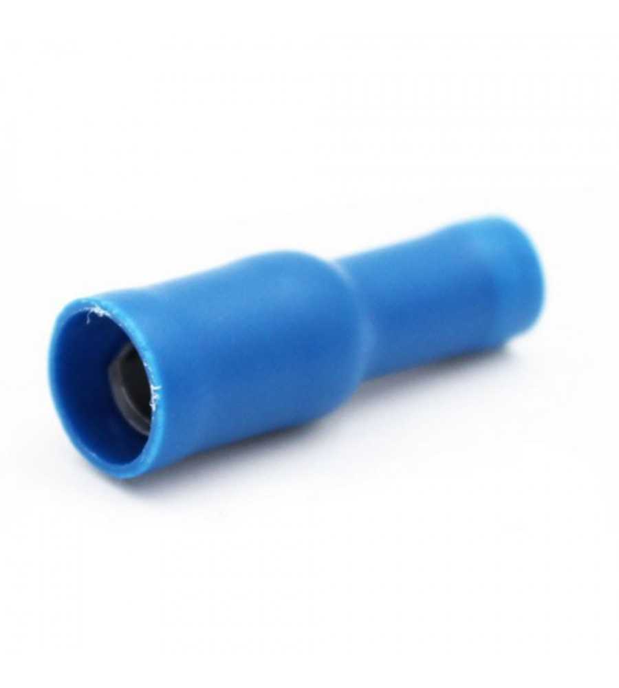Fiche femelle ronde 1.0-2.5mm² bleu (bte100pcs)*