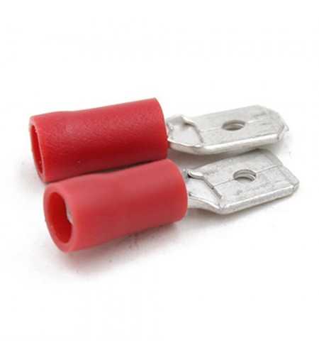 Languette 6.3mm 0.5-1.5mm² rouge (bte100pcs)*