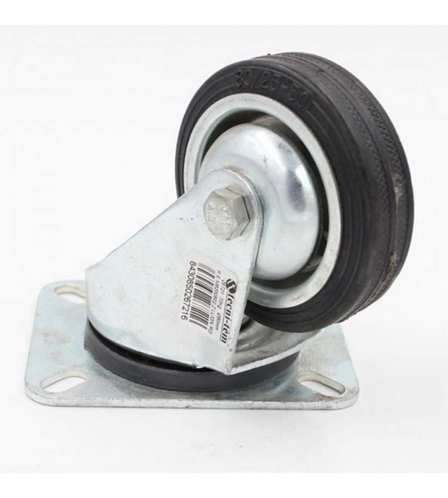 Roulette 125mm-140kg avec platine de fixation