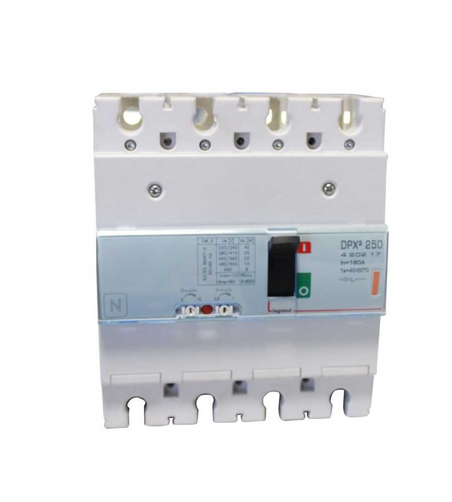 Disjoncteur magnétothermique DPX³250 25kA 400V~ - 4P - 160A