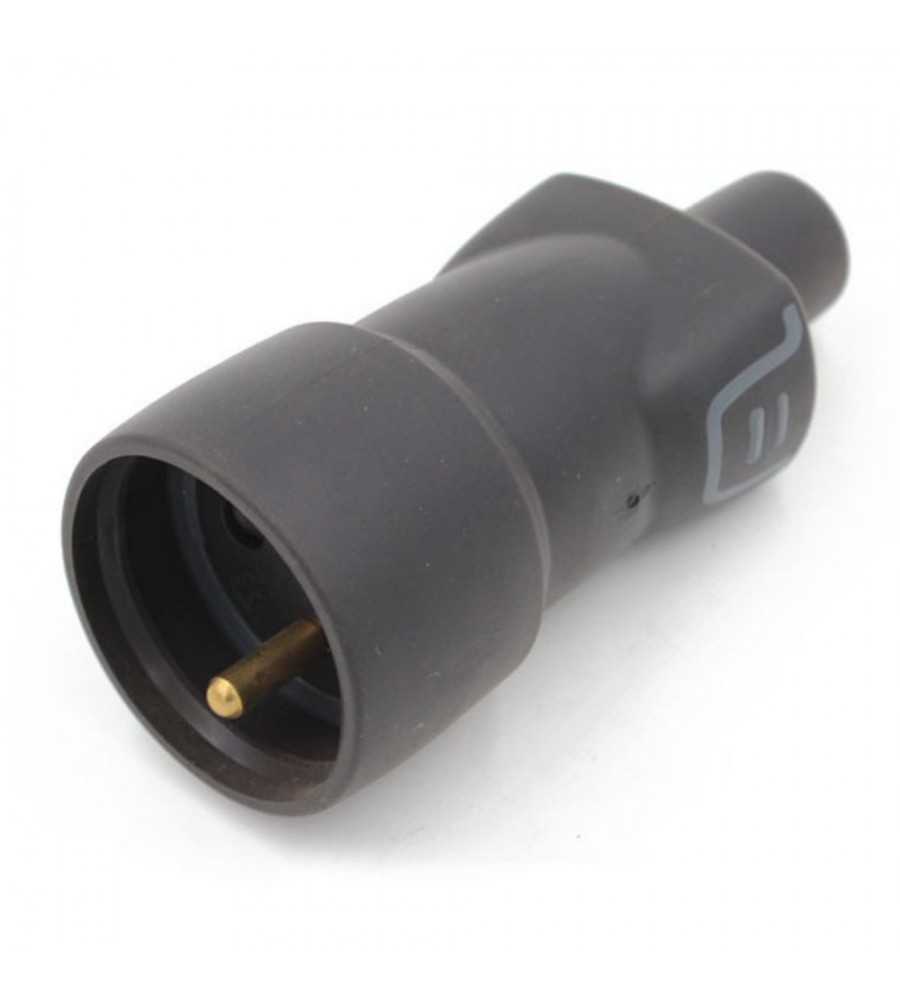 Prise prolongateur femelle noire 2P+T 16A
