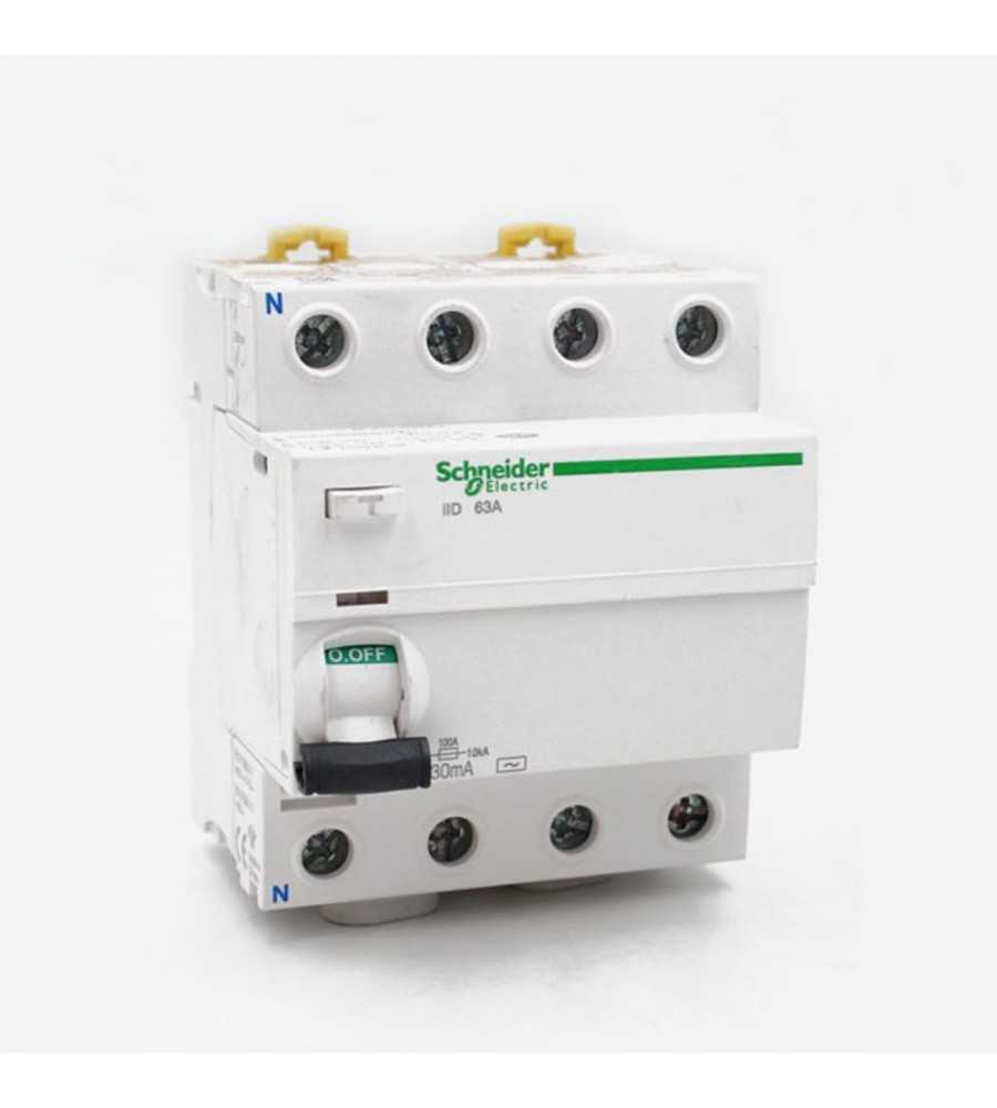 Interrupteur différentiel 4P 63A 30mA type AC
