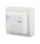 Prise RJ45 catégorie 5E FTP saillie blanc