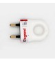 Fiche 2P 6A plast marron