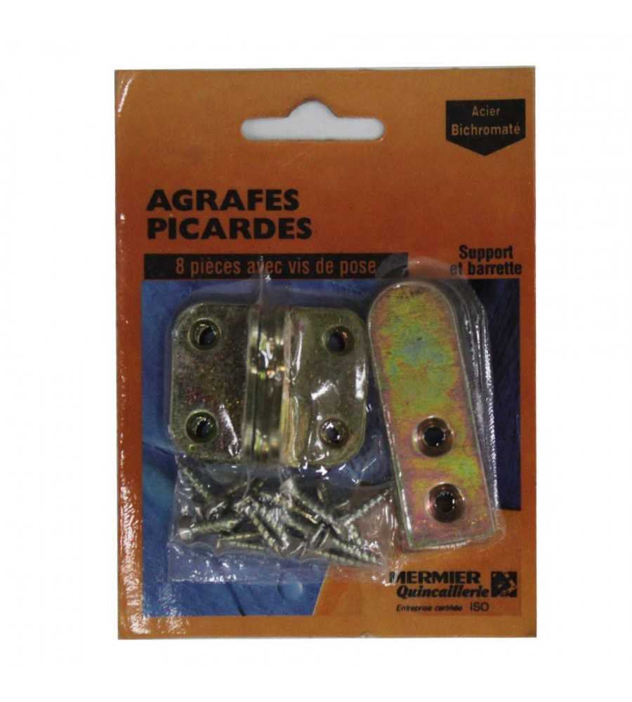 Agrafes picardes (4 drtes+4 coud)*