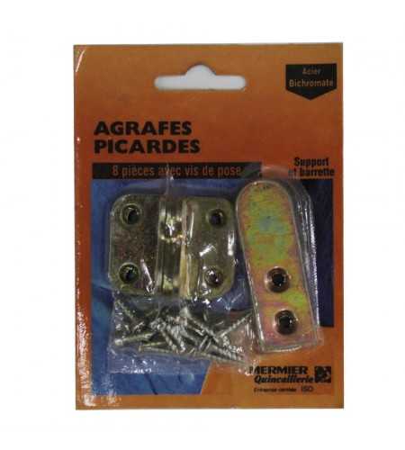 Agrafes picardes (4 drtes+4 coud)*