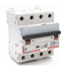 Disjoncteur différentiel monobloc DX³6000 10kA 4Pôles 25A-300mA