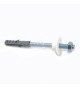 Jeu de 2 fixations de lavabo 120 mm
