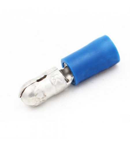 Fiche mâle ronde 1.0-2.5mm²bleu (bte100pcs)
