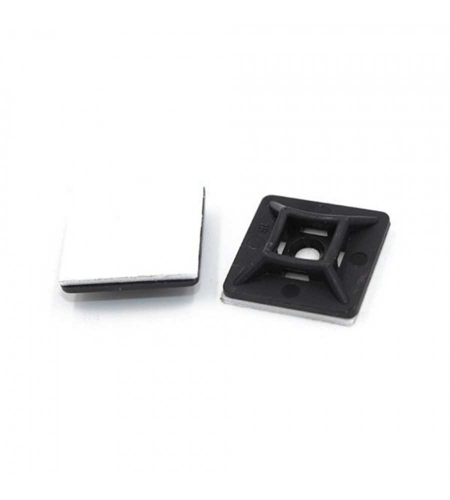 Embase adhésive 3.6mm noire (sachet100pcs)