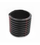 Gaine quattroflex D110mm noir bandes rouges 50m
