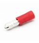 Fiche mâle ronde 0.5-1.5mm²rouge (bte100pcs)