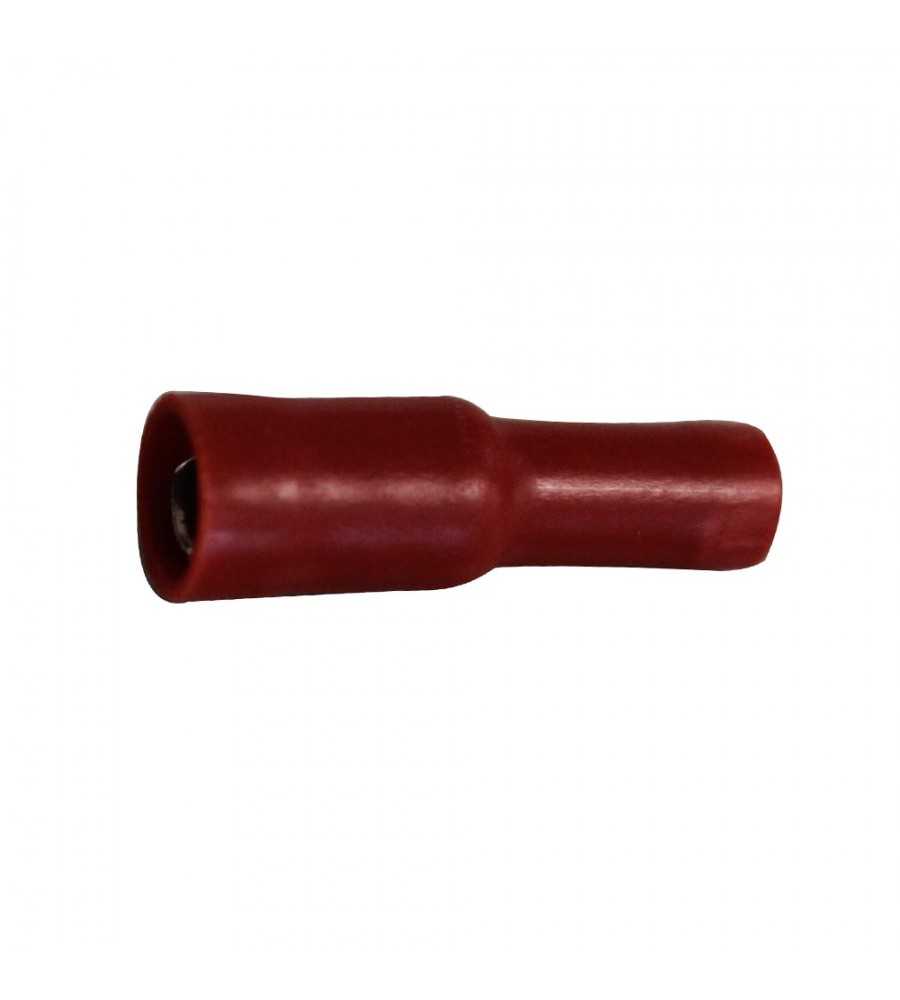 Fiche femelle ronde 0.5-1.5mm² rouge (bte100pcs)*