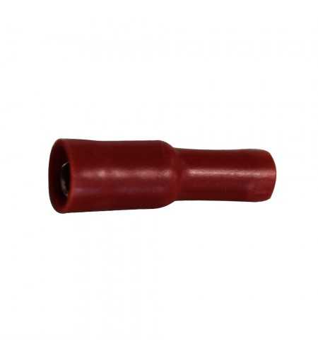 Fiche femelle ronde 0.5-1.5mm² rouge (bte100pcs)*