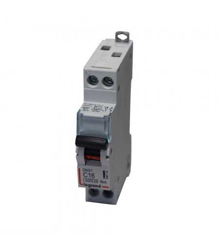 Disjoncteur Phase+Neutre DNX 6kA-16A Courbe C