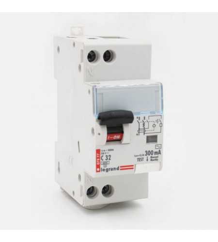 Disjoncteurdifférentiel C32 - 300mA - 1P+N ex-07877